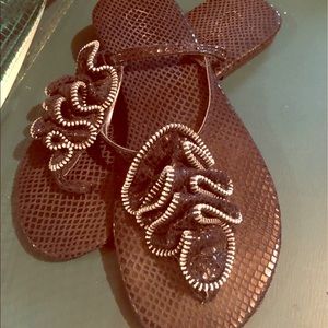 Flip flops Black sparkly candies women’s thong sandals